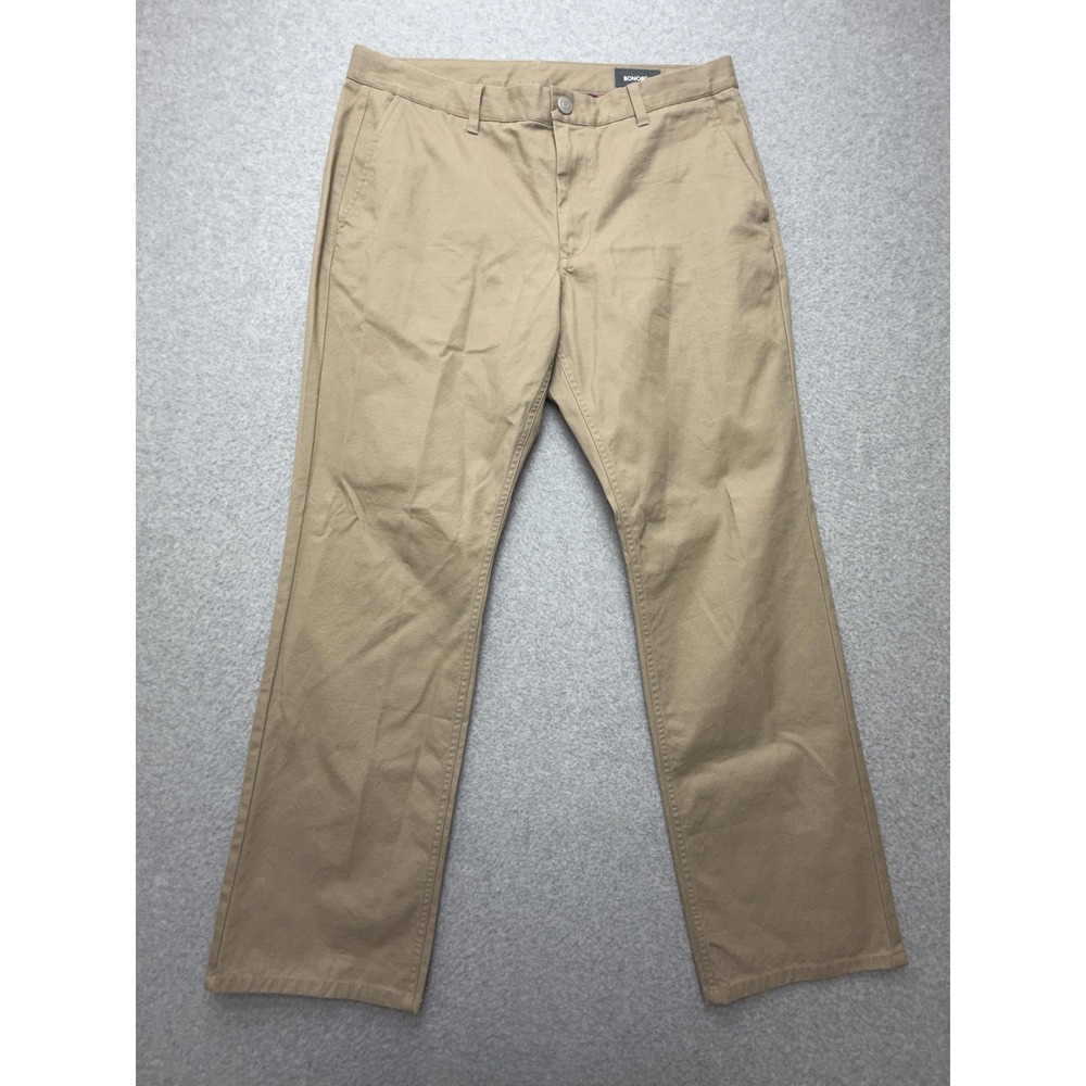Bonobos Pants‎ Mens 35x30 Beige Straight Fit Chino Straight Leg Casual Office